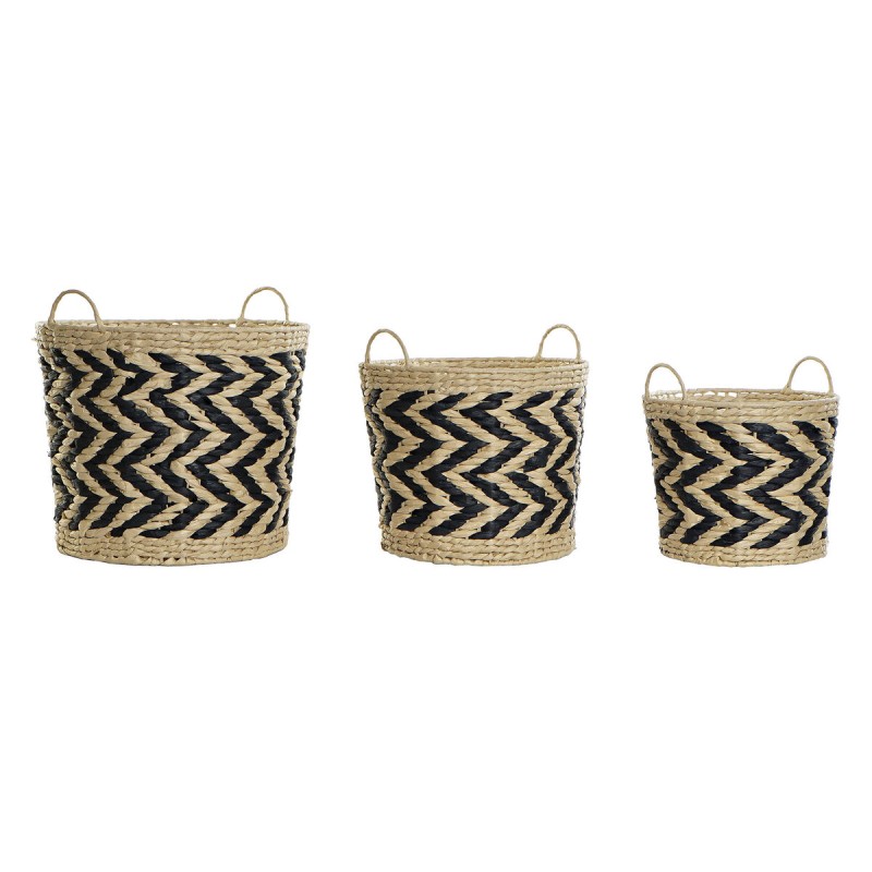 Set de basket DKD Home Decor Fibre (40 x 40 x 35 cm)