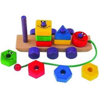 BSM Jeu d'encastrement Le train des formes et couleurs - Mixte - Livr