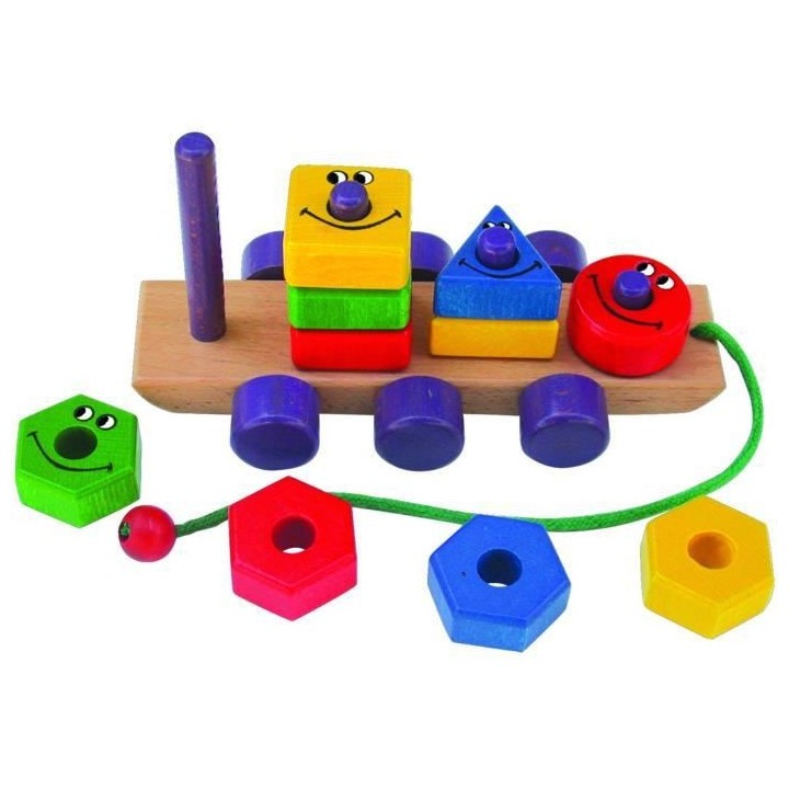 BSM Jeu d'encastrement Le train des formes et couleurs - Mixte - Livr