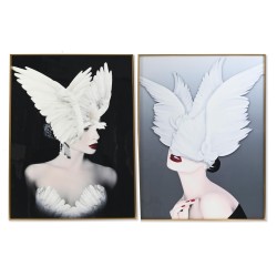 Cadre DKD Home Decor Plumes...