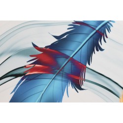 Cadre DKD Home Decor Plumes 180 x 3 x 60 cm (2 Unités)