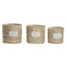 Set de basket DKD Home Decor Fibre (37 x 37 x 34 cm)