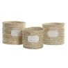 Set de basket DKD Home Decor Fibre (37 x 37 x 34 cm)