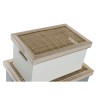 Set de boîtes décoratives DKD Home Decor Naturel MDF osier (42 x 31 x 24 cm)