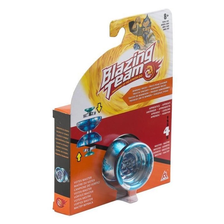 BLAZING TEAM Yo-yo métal Votex Master Niveau 4 - White Night