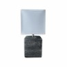 Lampe de bureau Versa Cubo Céramique Textile (ø 13 x 32 cm)