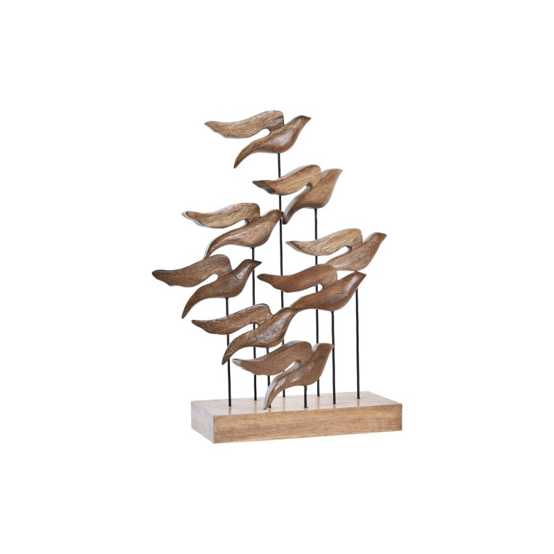 Décoration DKD Home Decor Aluminium Acacia Oiseaux (27 x 9,5 x 33 cm)