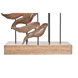 Décoration DKD Home Decor Aluminium Acacia Oiseaux (27 x 9,5 x 33 cm)