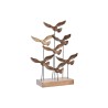 Décoration DKD Home Decor Aluminium Acacia Oiseaux (30 x 9,5 x 38 cm)