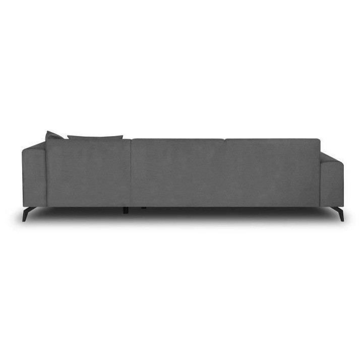 Canapé d'angle droit Bubble 4-5 places tissu gris L290 x P167cm