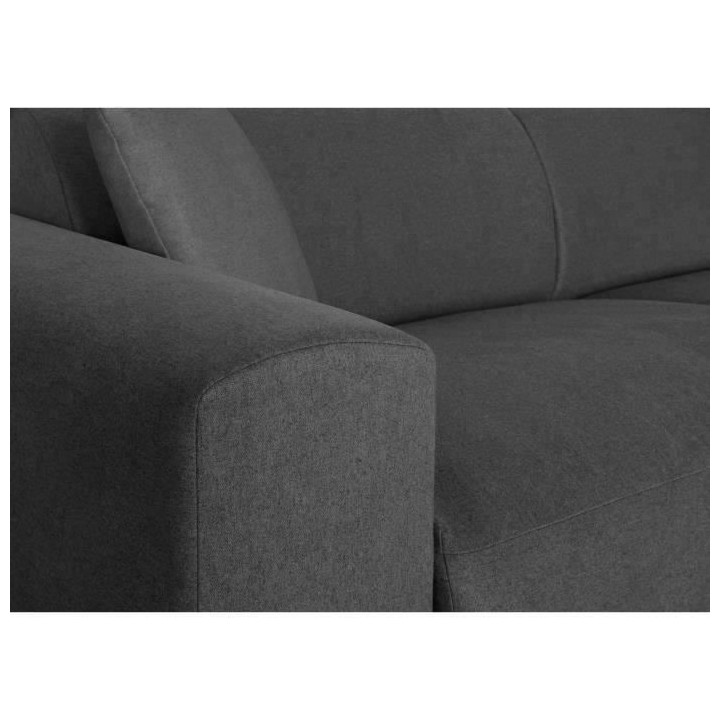 Canapé d'angle droit Bubble 4-5 places tissu gris L290 x P167cm