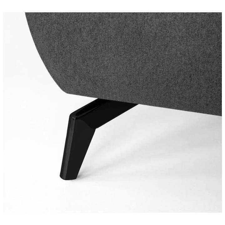 Canapé d'angle droit Bubble 4-5 places tissu gris L290 x P167cm