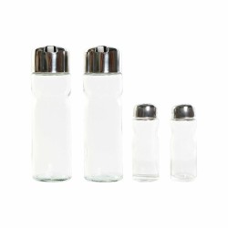 Set de pansement DKD Home Decor Argenté Acier inoxydable Verre