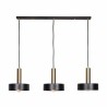 Suspension DKD Home Decor Noir Doré Métal 50 W 88 x 18 x 28 cm 88 x 20 x 30 cm