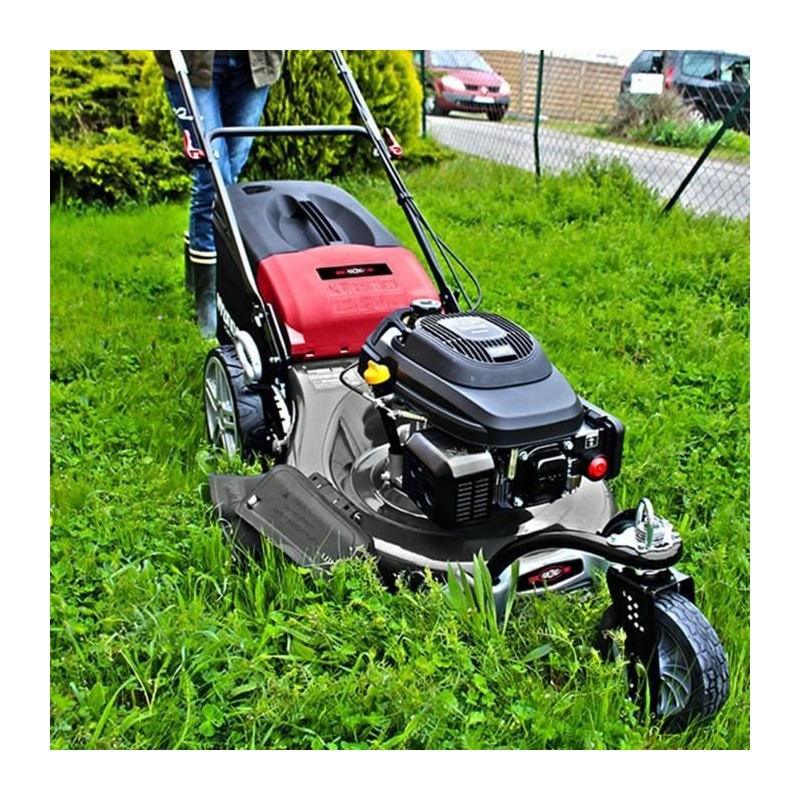 Tondeuse tractée - RACING RAC5614F - Largeur de coupe : 55 cm - 3 roues - 196 cm3 Mulching