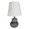 Lampe de bureau Versa Gris Céramique Textile (15 x 22,5 x 9,5 cm)