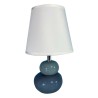 Lampe de bureau Versa Bleu Céramique Textile (15 x 22,5 x 9,5 cm)