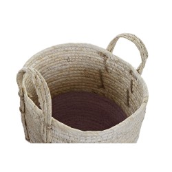 Set de basket DKD Home Decor Corde Fibre naturelle (3 Pièces) (30 x 30 x 26 cm)