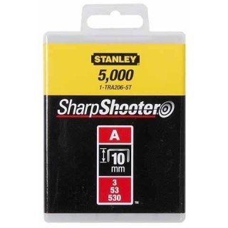 Agrafes type A 10 mm boîte de 1000 - STANLEY - 1-TRA206T