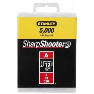 Boite de 1000 Agrafes type A STANLEY - 1-TRA208T - 12 mm