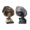 Figurine Décorative DKD Home Decor 27 x 15 x 38 cm Noir Cuivre Colonial Africaine (2 Unités)