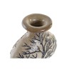 Vase DKD Home Decor Arbre Verre Noir Beige Terre cuite (30 x 15 x 33,5 cm)