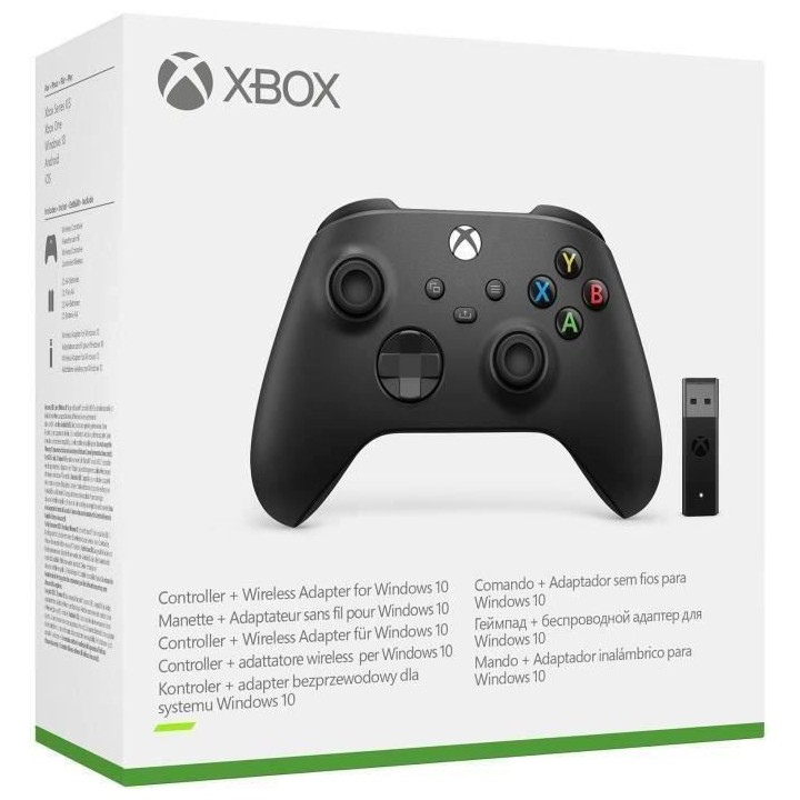 Manette Xbox nouvelle génération avec adaptateur sans-fil Windows 10