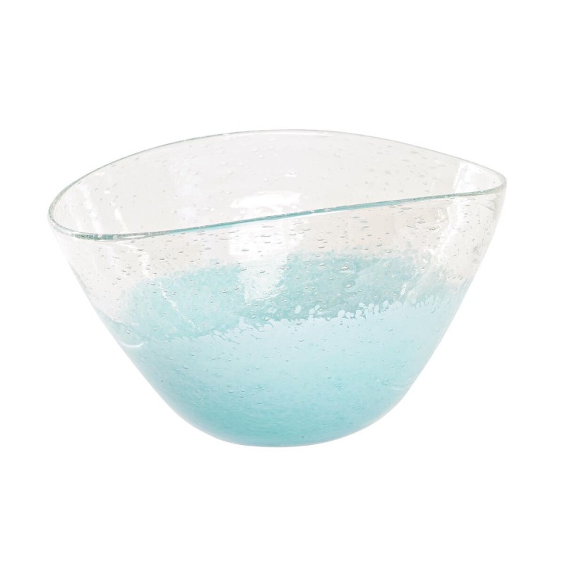 Centre de Table DKD Home Decor 27 x 20 x 15,5 cm Verre Bleu Transparent