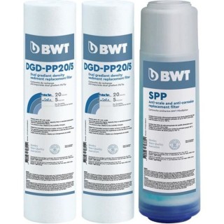 BWT Pack de 3 cartouches de remplacement anti-impuretés, antitartre e
