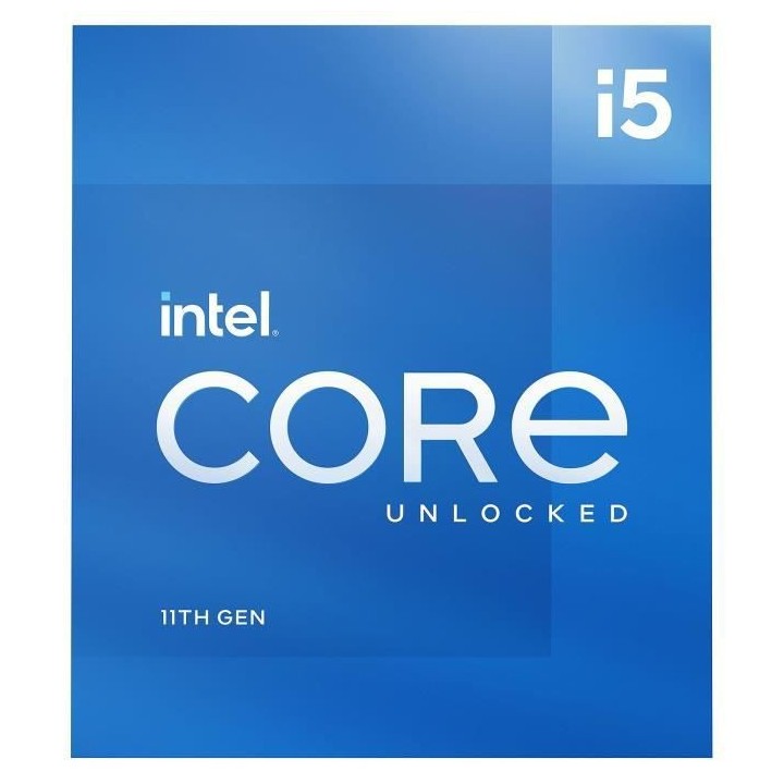 INTEL - Processeur Intel Core i5-11600K - 6 coeurs / 4,9 GHz - Socket