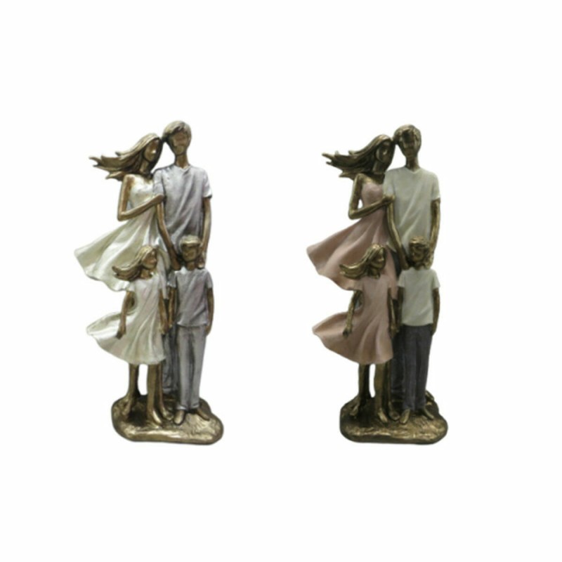 Figurine Décorative DKD Home Decor 17 x 10,5 x 35 cm Multicouleur Famille (2 Unités)