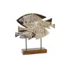 Figurine Décorative DKD Home Decor Naturel Blanc Fer Spirales (44 x 9,5 x 44 cm)