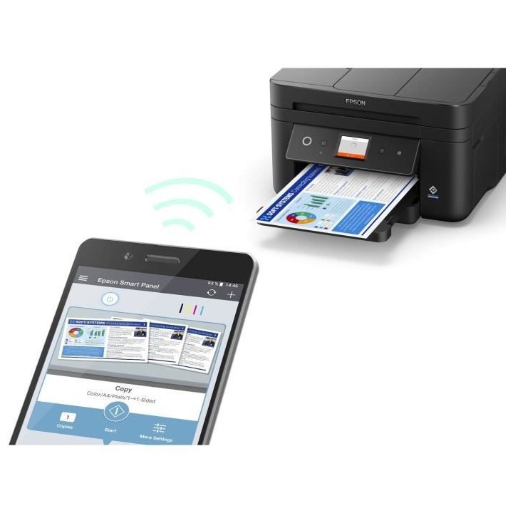 Imprimante Multifonction 4-en-1 - EPSON - Workforce WF-2880DWF - Jet d