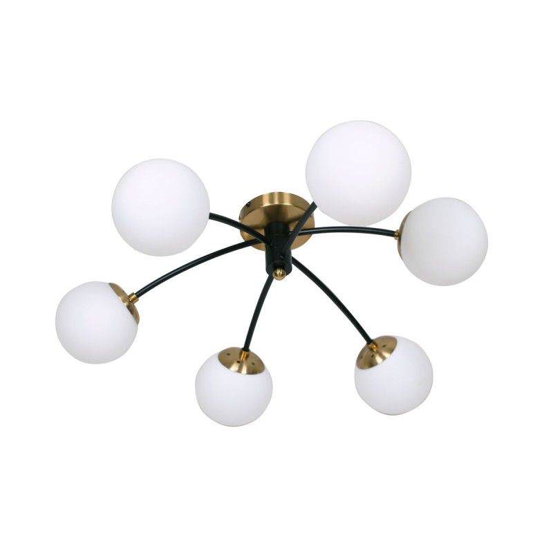 Suspension DKD Home Decor Verre Métal (78 x 78 x 35 cm)