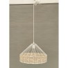 Suspension DKD Home Decor 35 x 35 x 22 cm Noir Métal Rotin 50 W (2 Unités)