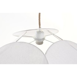 Suspension DKD Home Decor Métal Lin 50 W (70 x 70 x 16 cm)