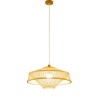 Suspension DKD Home Decor Marron Bambou (50 x 50 x 23 cm)