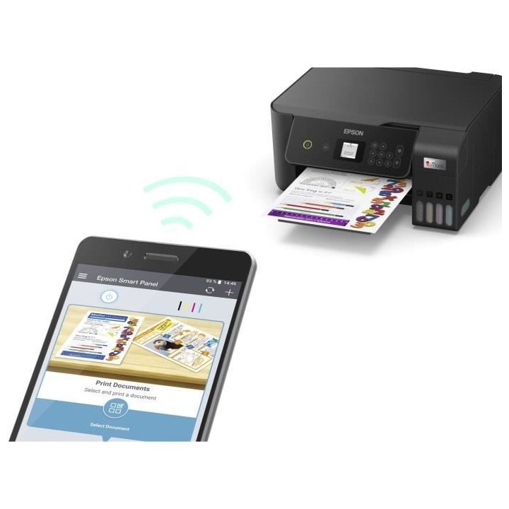 Imprimante Multifonction 3-en-1 - EPSON - Ecotank ET-2821 - Jet d'encr