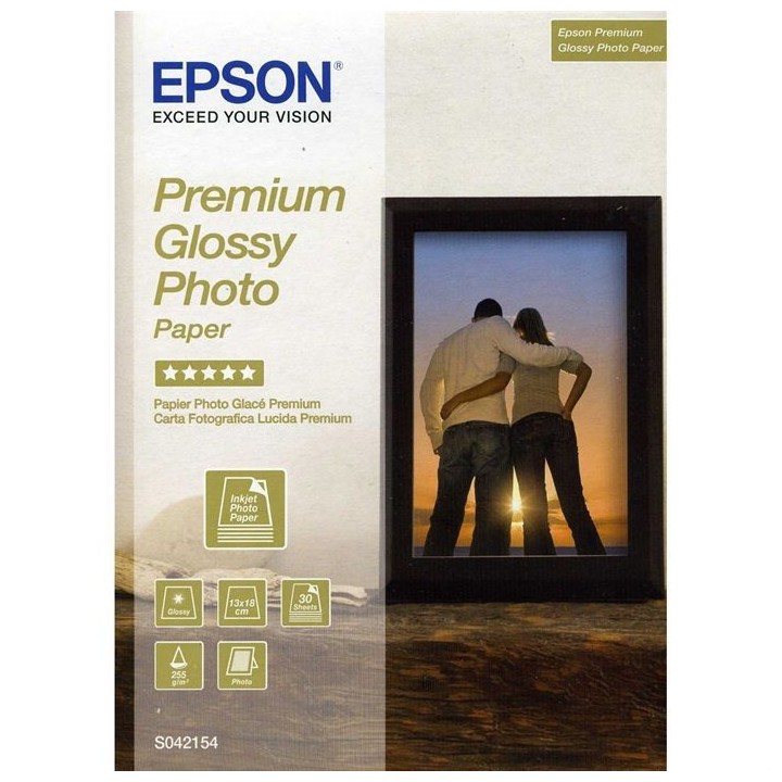EPSON Pack de 1 Papier Photo Premium Brillant S042154 - 130x180mm - 30