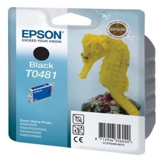 EPSON Cartouche d'encre T0481 Noir - Hippocampe - QuickDry (C13T048140