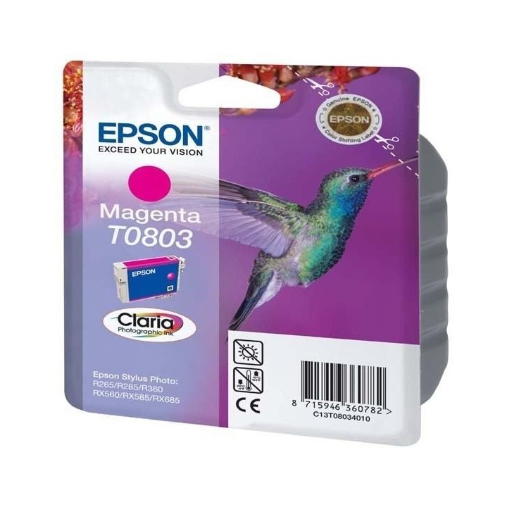 EPSON Cartouche d'encre T0803 Magenta - Colibri (C13T08034011)