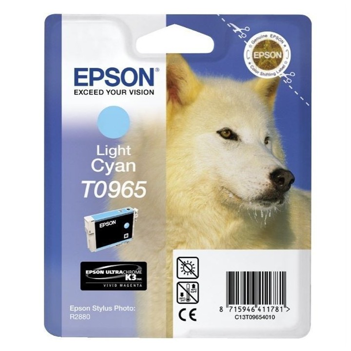 EPSON Cartouche d'encre T0965 Cyan clair - Loup (C13T09654010)