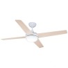 Ventilateur de Plafond avec Lumière EDM Chukotka Blanc 28 W