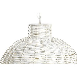 Suspension DKD Home Decor Blanc Doré Fer 50 W 51 x 51 x 38 cm