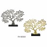 Figurine Décorative DKD Home Decor Doré Argenté Arbre 39 x 7 x 27,5 cm (2 Unités)