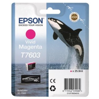 EPSON Cartouche d'encre T7603 Magenta vif - Orque (C13T76034010)