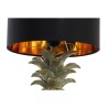 Lampe de bureau DKD Home Decor Ananas Noir Doré Polyester Résine 50 W (24 x 24 x 47 cm)