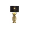 Lampe de bureau DKD Home Decor Ananas Noir Doré Polyester Résine 50 W (24 x 24 x 47 cm)