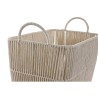 Set de basket DKD Home Decor Beige Métal Coton (39 x 29 x 31 cm)