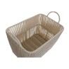 Set de basket DKD Home Decor Beige Métal Coton (39 x 29 x 31 cm)